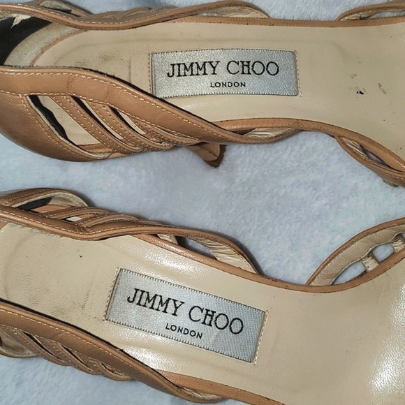 Jimmy Choo Peep Toe Sandals Size 39 - Picture 5 of 14